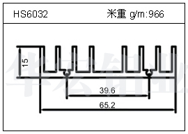 变频器铝型材HS6032