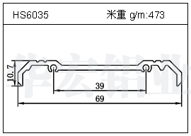 昆山变频器铝型材HS6035
