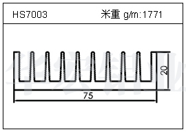 变频器铝型材HS7003
