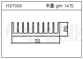 变频器铝型材HS7005