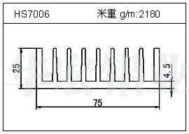 变频器铝型材HS7006