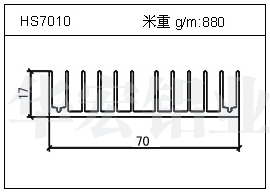 变频器铝型材HS7010