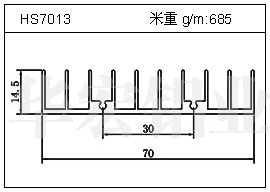 变频器铝型材HS7013
