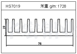 变频器铝型材HS7019