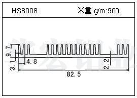 路灯铝型材HS8008