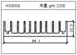 路灯铝型材HS9006