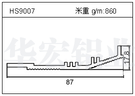 昆山路灯铝型材HS9007