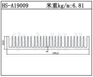 插片散热器HS-A19009