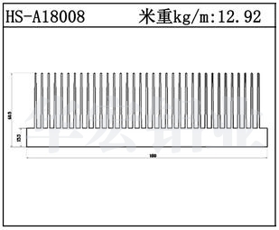 型材散热器HS-A18008