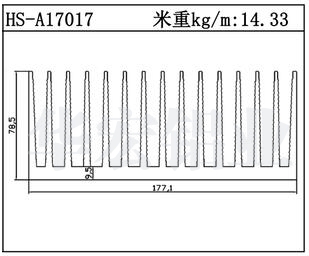 型材散热器HS-A17017