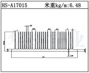 型材散热器HS-A17015