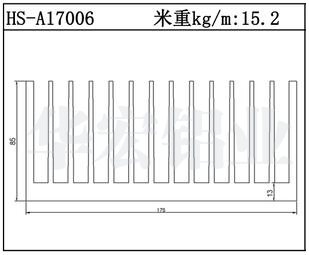 型材散热器HS-A17006