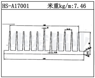 型材散热器HS-A17001