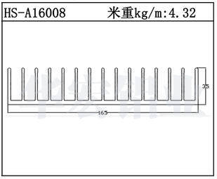 型材散热器HS-A16008