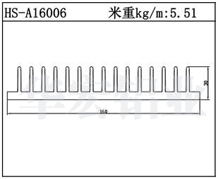 型材散热器HS-A16006