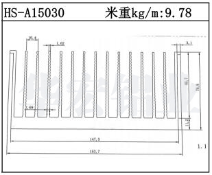 型材散热器HS-A15030