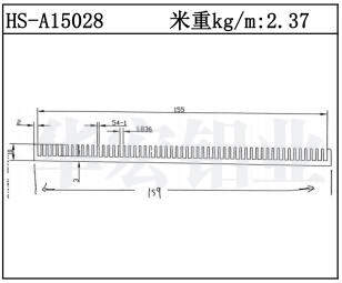 型材散热器HS-A15028