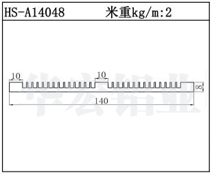 型材散热器HS-A14048