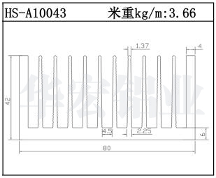 电子散热器HS-A10043