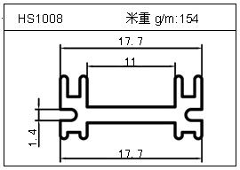 LED铝型材HS1008