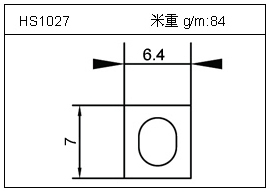 桥架铝型材HS1027