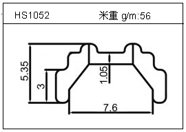 工业铝型材HS1052