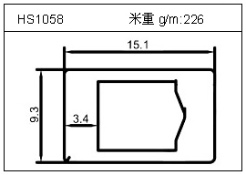 工业铝型材HS1058