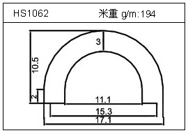 工业铝型材HS1062