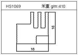 散热器铝型材HS1069