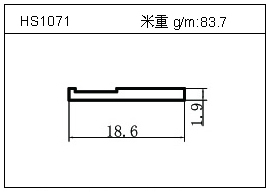 散热器铝型材HS1071