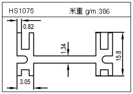 散热器铝型材HS1075