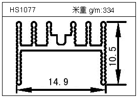 散热器铝型材HS1077