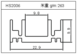 散热器铝型材HS2006