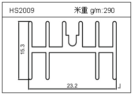 散热器铝型材HS2009