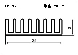 电焊机铝型材HS2044