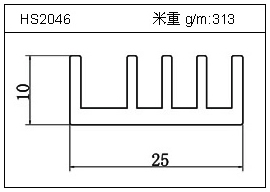 电焊机铝型材HS2046