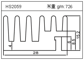 电焊机铝型材HS2059