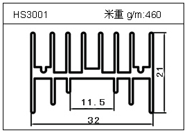 电焊机铝型材HS3001