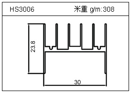 门窗铝型材HS3006