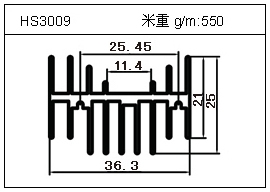 门窗铝型材HS3009