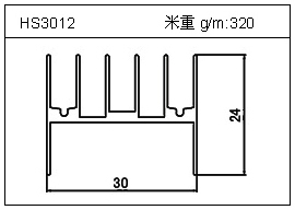 门窗铝型材HS3012