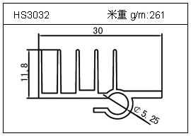 门窗铝型材HS3032