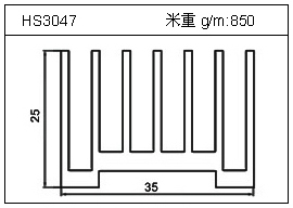 门窗铝型材HS3047