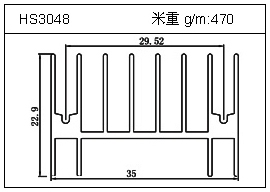 门窗铝型材HS3048