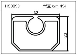 高密齿铝型材HS3099