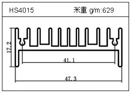 高密齿铝型材HS4015