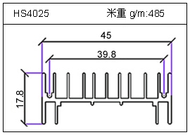 高密齿铝型材HS4025