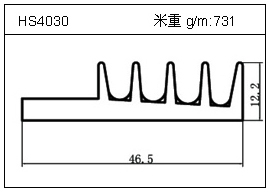 高密齿铝型材HS4030