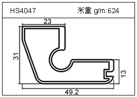 铲片铝型材HS4047