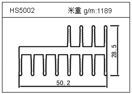 铲片铝型材HS5002